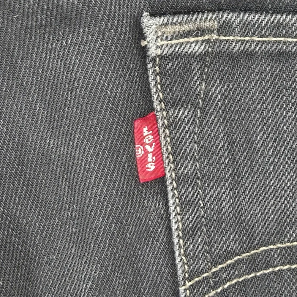 VTG Y2K Levis 511 Skinny Original Black Jeans Mens 33x32 Purple Checker Pockets